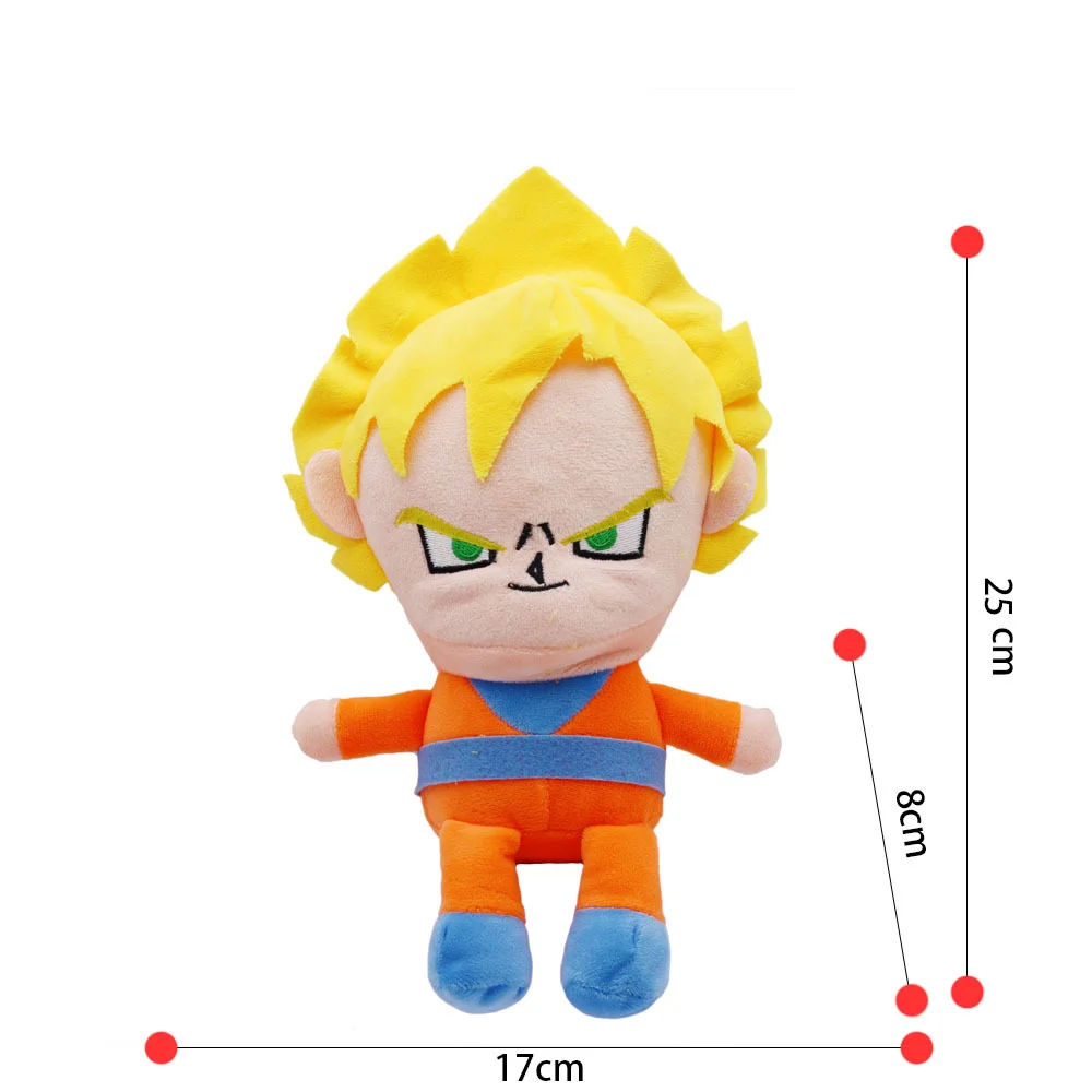 アニメ映画ドラゴンボールベジータ悟空ブウ超サイヤ人ぬいぐるみ毛皮人形おもちゃクリスマス新年誕生日ギフト 20-25 センチメートル