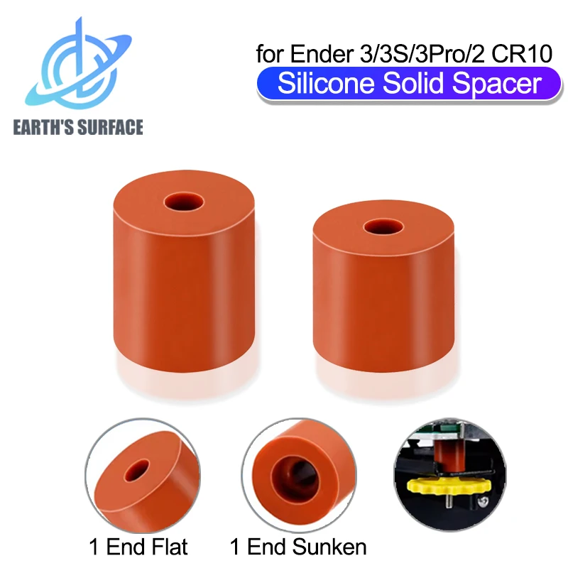 

3D Printer Part High Temperature Silicone Solid Spacer Hot Bed Leveling Column for CR10 Ender3 MK3 Prusa Anycubic Series Heatbed