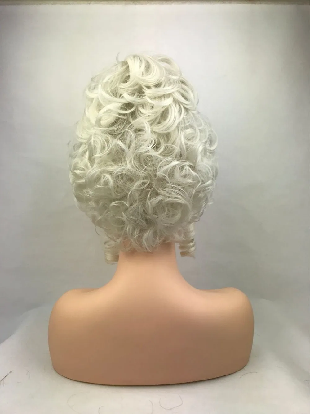 Cosplay Marie Antoinette Princess Medium Curly Cosplay Wig Heat Resistant Synthetic Hair Cosplay Wigs + Wig Cap