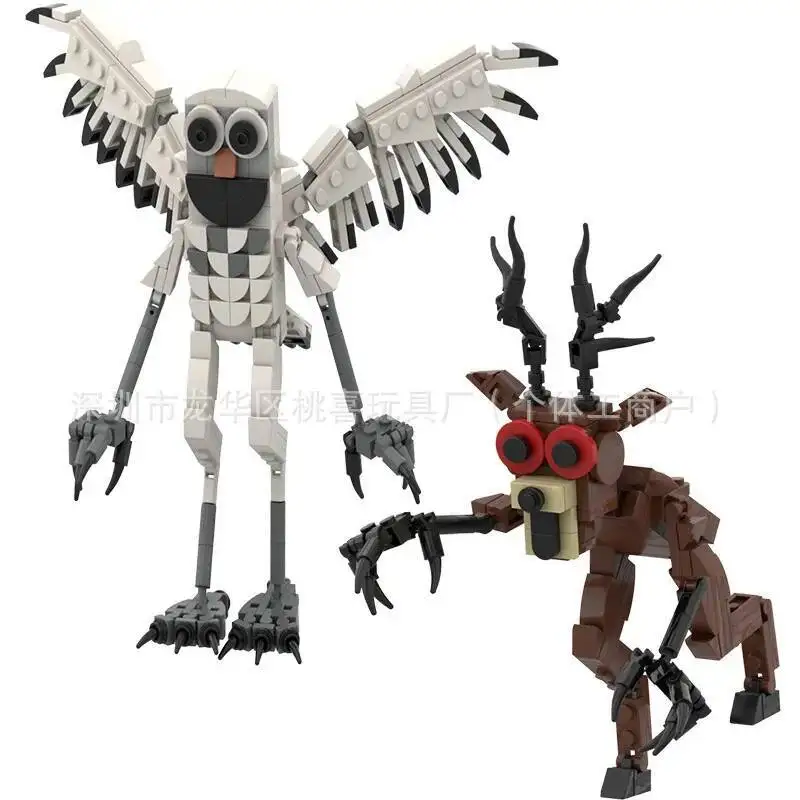 Nieuwe 99 Nachten Horror Bouwstenen Grappige Bos Herten Witte Uil Assembleren Game Modle Beeldjes Speelgoed Voor Kind Verjaardagscadeautjes