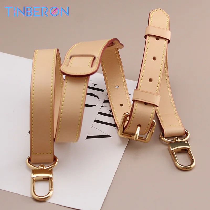 Hot Vachetta Leather Bag Strap Adjustable Shoulder Straps Handbag Replacement Width 2.5cm Bag Strap Women's Bag Accessories