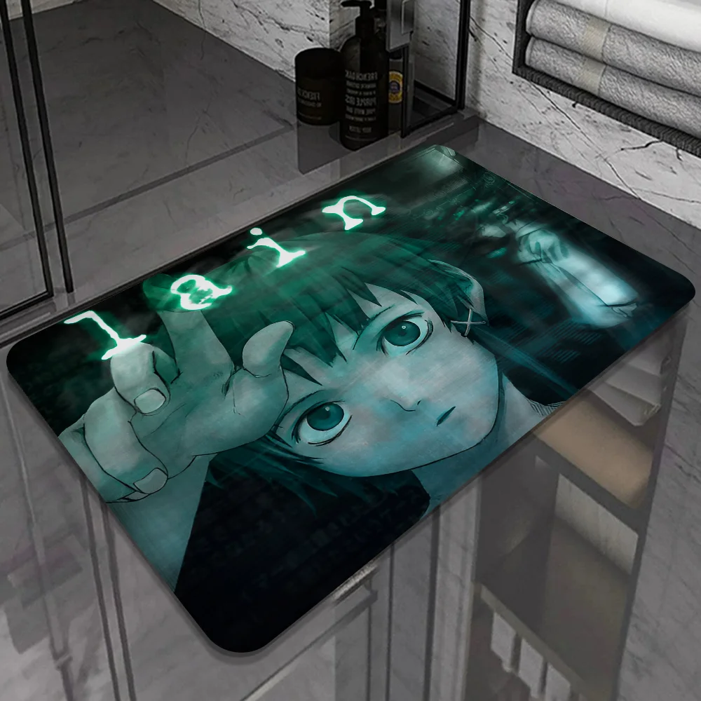 Serial Experiments Lain Anime Floor Mat Cheaper Anti-slip Modern Living Room Balcony Printed Bedside Mats