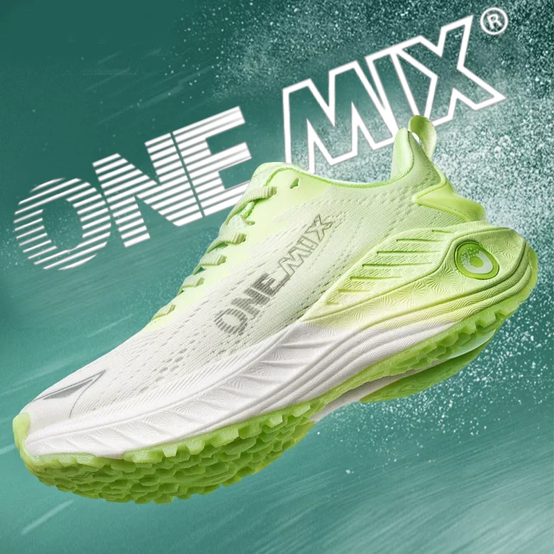 Onemix nowe oddychające siatkowe buty do biegania męskie maraton sportowe Casual damskie trampki lekkie męskie buty sportowe skakanka na świeżym powietrzu