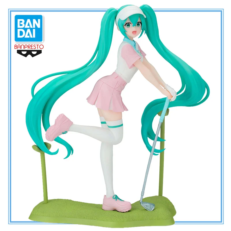 IN Stock BANDAI Banpresto Hatsune Miku Holiday Memories GOLF Bishoujo PVC 20cm Figure Collectible Anime Model Toy Gift