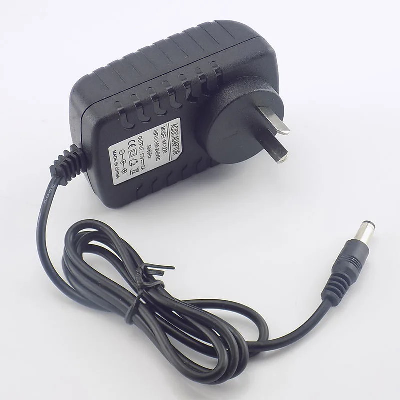 Cargador de fuente de alimentación para sistemas de cámaras CCTV, enchufe australiano, 12V, 2A, 2000Ma, 100-240V, CA a CC