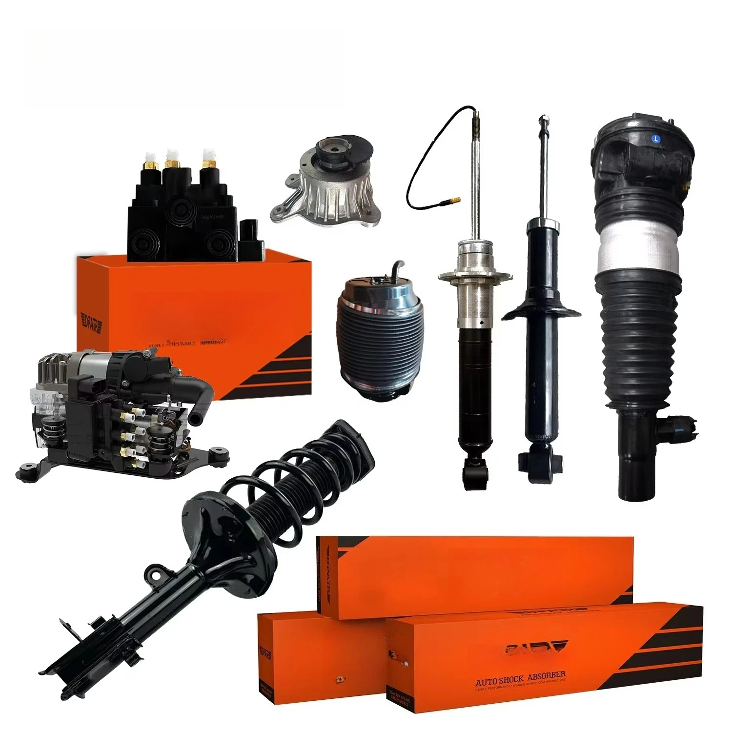 

Air Suspension Shock Supplier Car Parts Suspensions for Mercedes BMW Porsche Land Rover Audi Cars