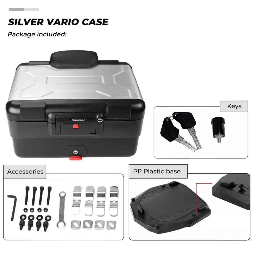 KEMIMOTO Universele Motorfiets Top Vario Caes Voor BMW R1250GS R1200GS F800GS LC ADV 1250GSR F850GS F750gs Top Achter Bagagebox