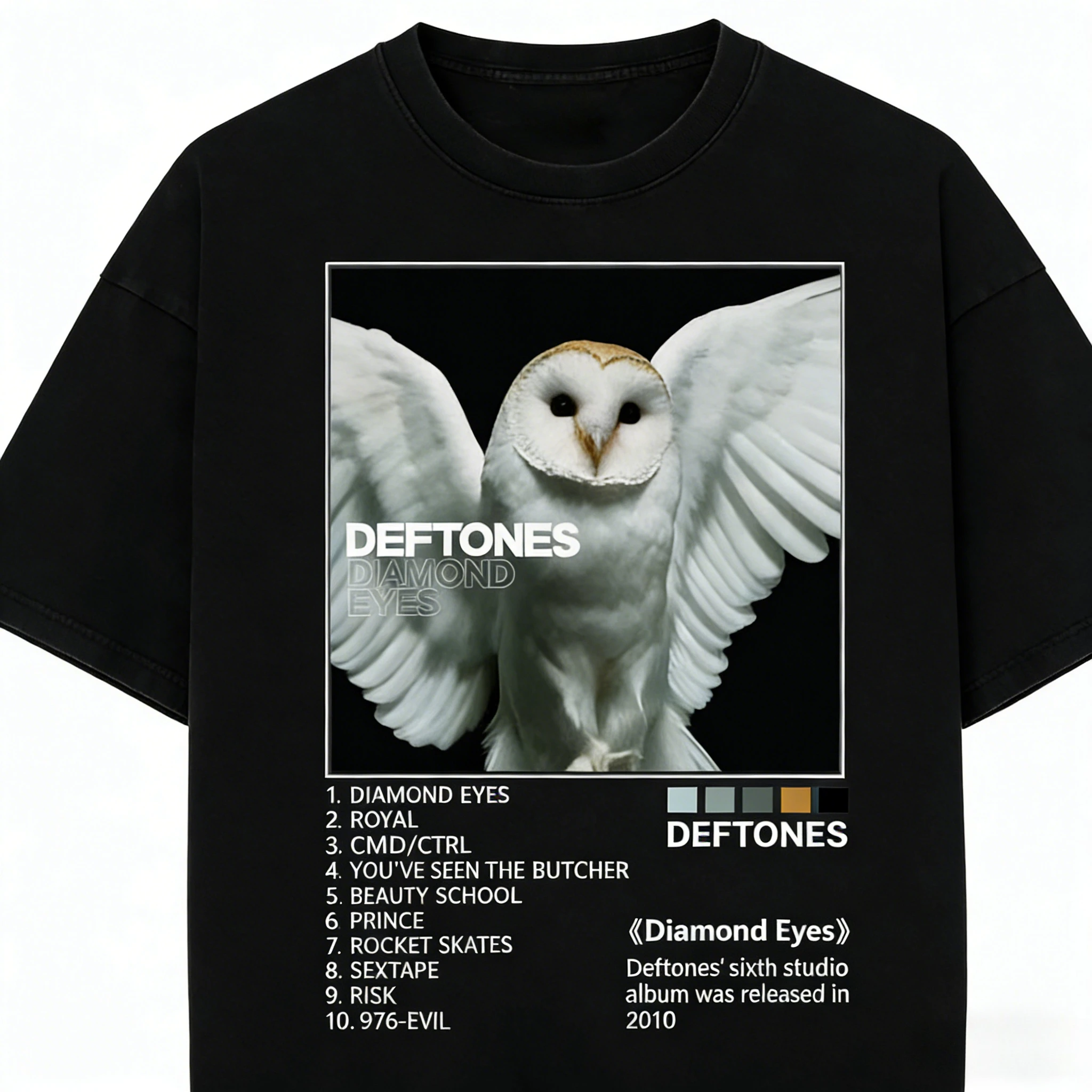 

Новая футболка Deftones в стиле хип-хоп с коротким рукавом и круглым вырезом Y2k, мужская одежда из чистого хлопка, новые топы и футболки, мужские футболки