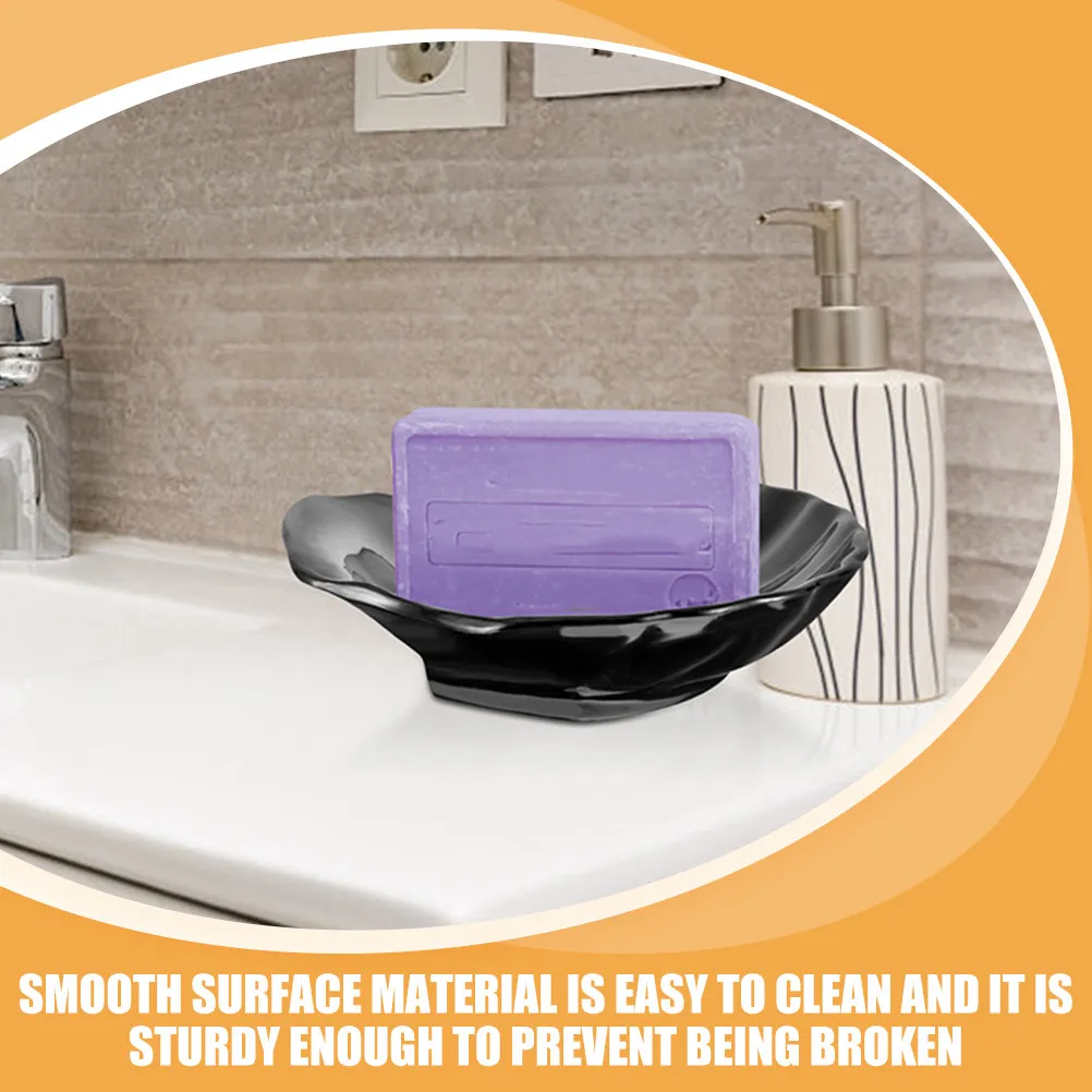 2 Pcs Small Soap Dish Bathroom Holder Multi-function Tray Multifunctional Container Holders and Boxes Plastic Carrier