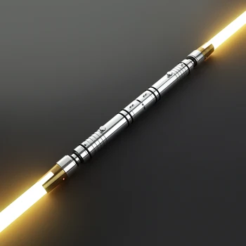 DamienSaber Bastila Shan Sabre de luz Pesado Duelo Bluetooth Sabre de luz Sensível Suave Balanço Metal Hilt com cartão SD 34 fontes