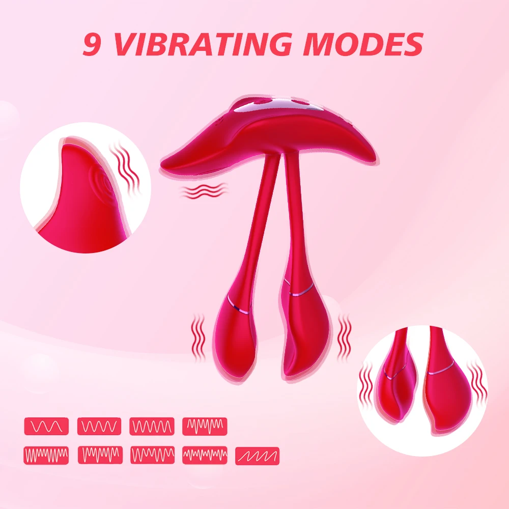 

Adult Toys G Spot Butterfly Vibrator for Couples Play with 9 Vibration Modes for Clitoral Anal and Nipple Stimulation