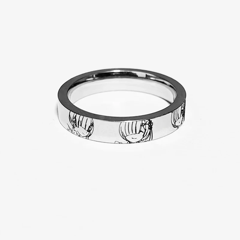 Rem Anime Character Delicate Popular Product Peripherals Lightweight Exclusive Design Ring Adorable Hot Selling Unisex Jewelry