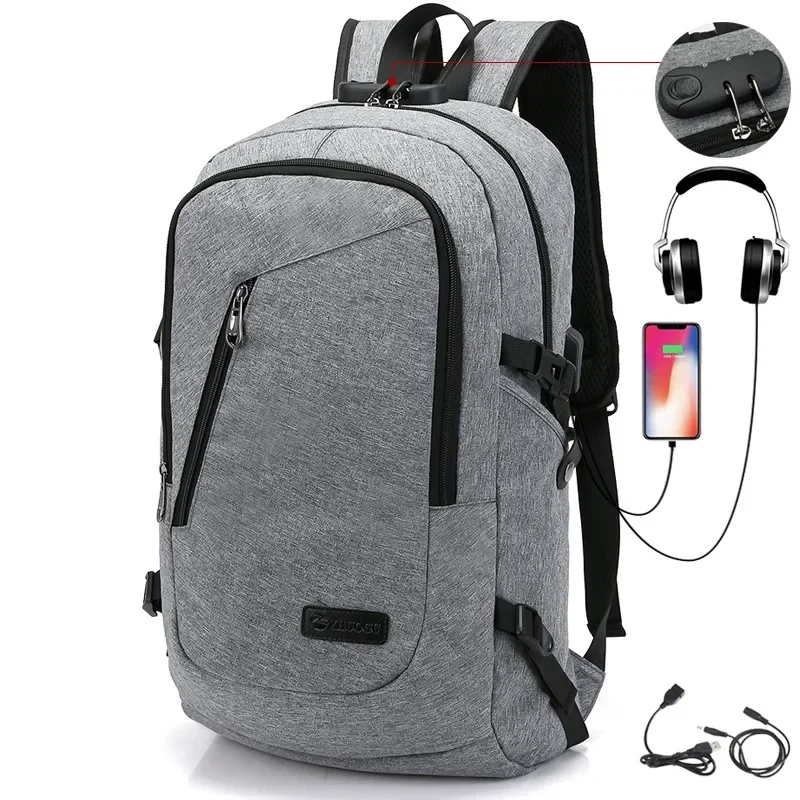 

Versatile Fashion Backpack: Popular Classic Large Capacity Design USB Backpack