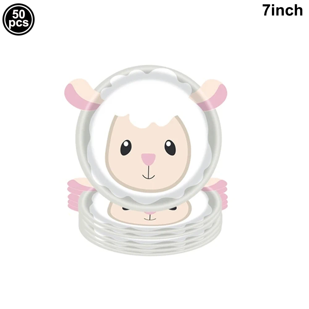 10/30/50 قطعة لوحة ورقية البقرة الخيول الخنازير مزرعة الحيوان على شكل لوحات المتاح أكواب Barnyard الحيوان موضوع حفلة عيد ميلاد لوازم