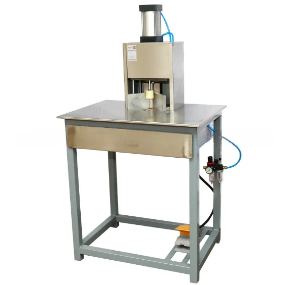 

pneumatic corner cutting machine for paper plastic packaging bag