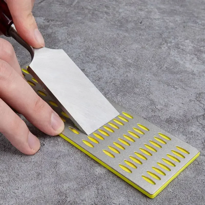 Diamond Double-sided Sharpener Stone Kitchen Outdoor Knife Sharpener Grinding Tools Honeycomb Titanium-plated Whetstone1