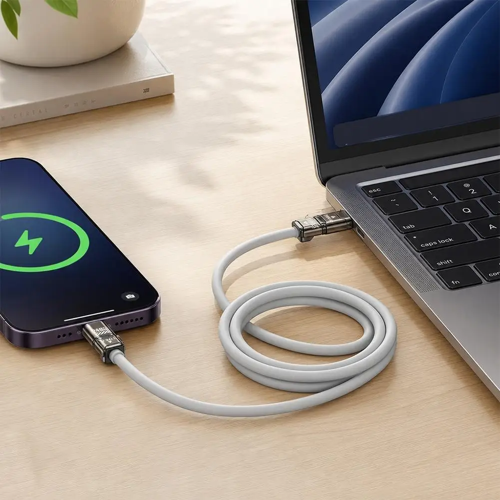 4-in-1 USB-C-Kabel 240W Schnellladung & Datenübertragung Lightning+USB-Anschlüsse für Phone17 iPhone Samsung Huawei Xiaomi – Detail 5