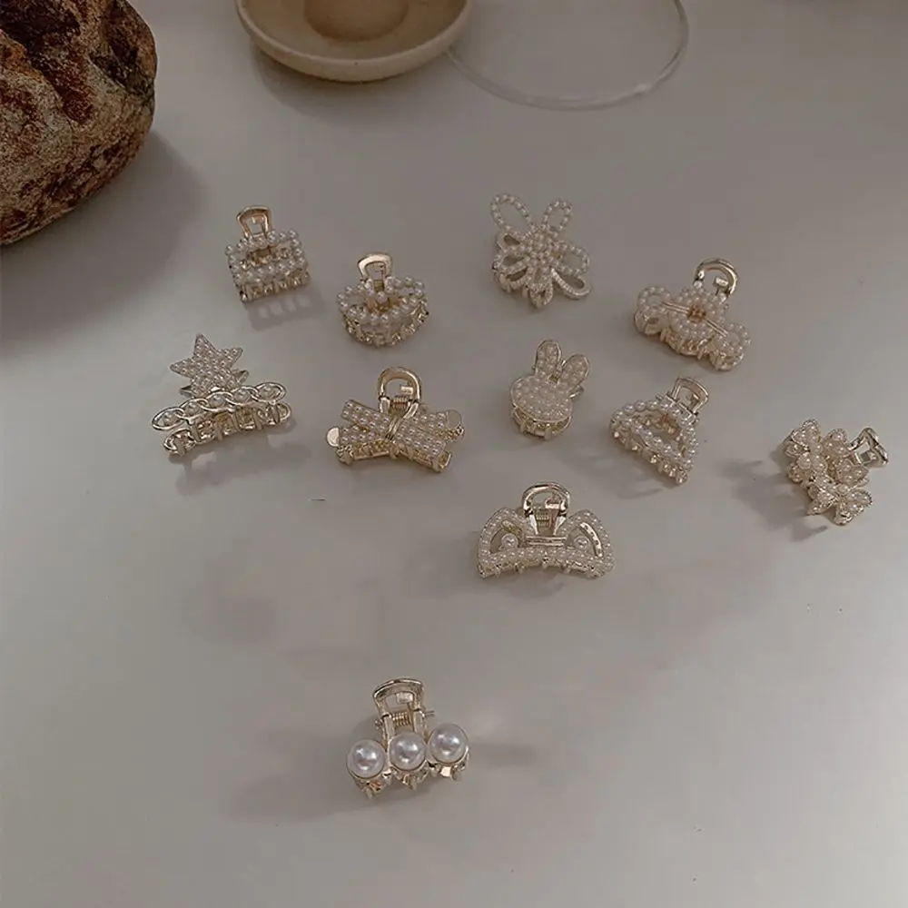 

Lovely Cute Gift Rabbit Alloy Minimalist Style Women Hairpin Bow Hair Claw Hair Accessories Small Crab Clip