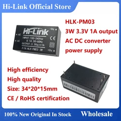 Hi-Link-AC DC Power Supply, Módulo Inteligente Isolado, Casa Inteligente, Alta Eficiência, Fabricante, HLK-PM03, 3W, 3.3V, 1A