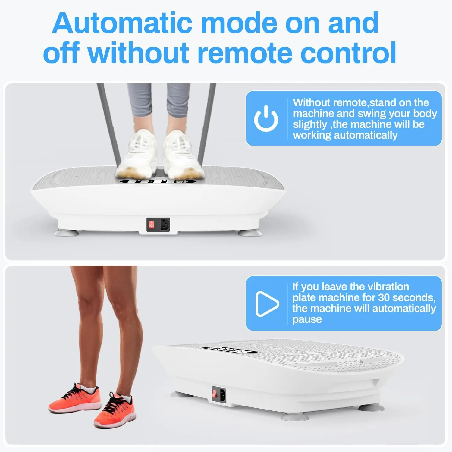 Mesin Latihan Pelat Getaran, Pelat Getaran untuk Drainase Limfatik, Pelat Getar Kapasitas 330Lbs/150Kg untuk Kebugaran