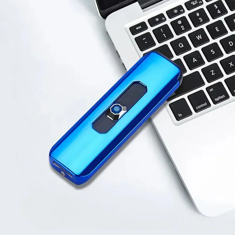 Electric USB Rechargeable Portable Windproof Smoking Accessories Tools Lighters  Usb Rechargeable Electric Lighter