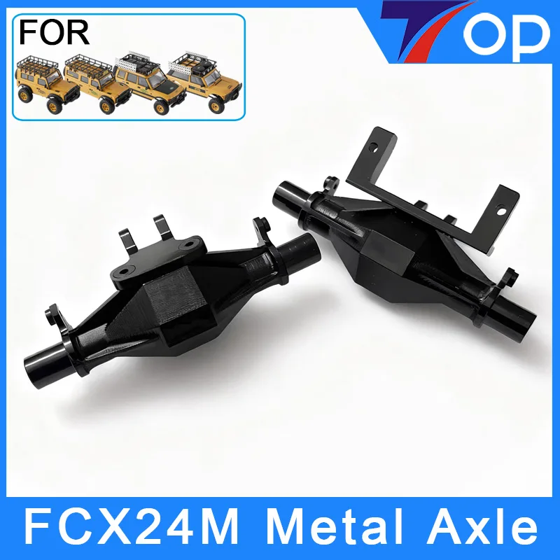 อะไหล่ อุปกรณ์เสริม อัพเกรดเพลาหน้าและหลังโลหะ สำหรับรถ FMS 1/24 FCX24M RANGE ROVER Camel Trophy First-Gen Discovery Defender 110