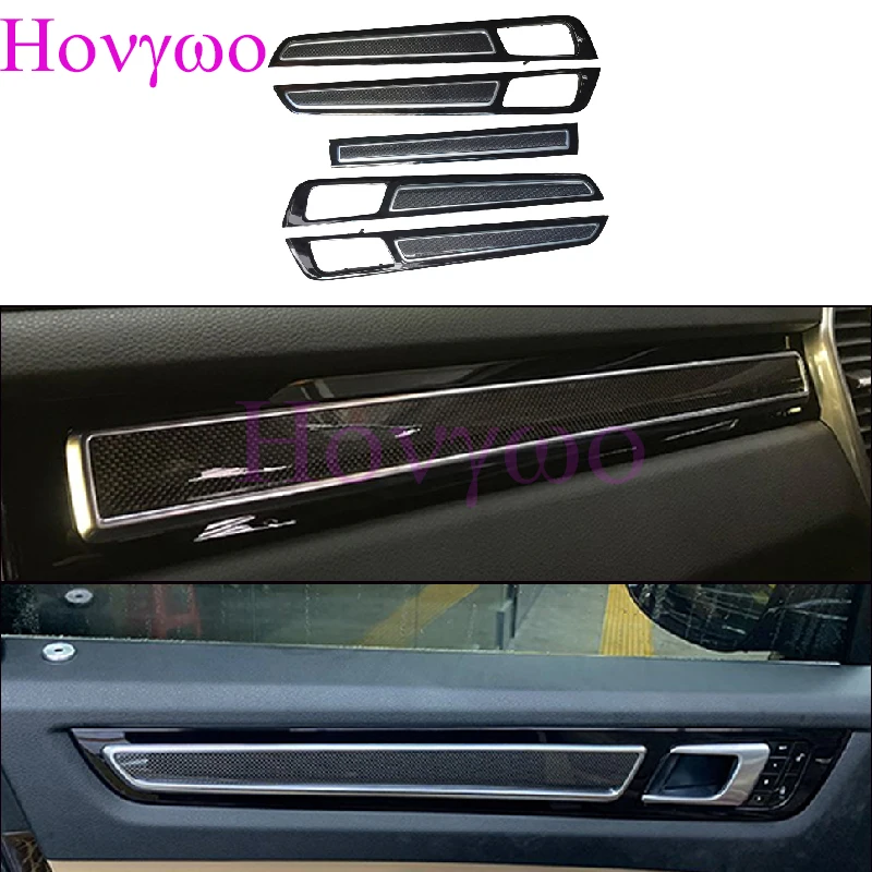 

LHD For Porsche Cayenne 9Y0 9YA E3 2018-2023 Carbon Fiber Replacement Interior Upgrade New Condition Door Trims Instrument Panel
