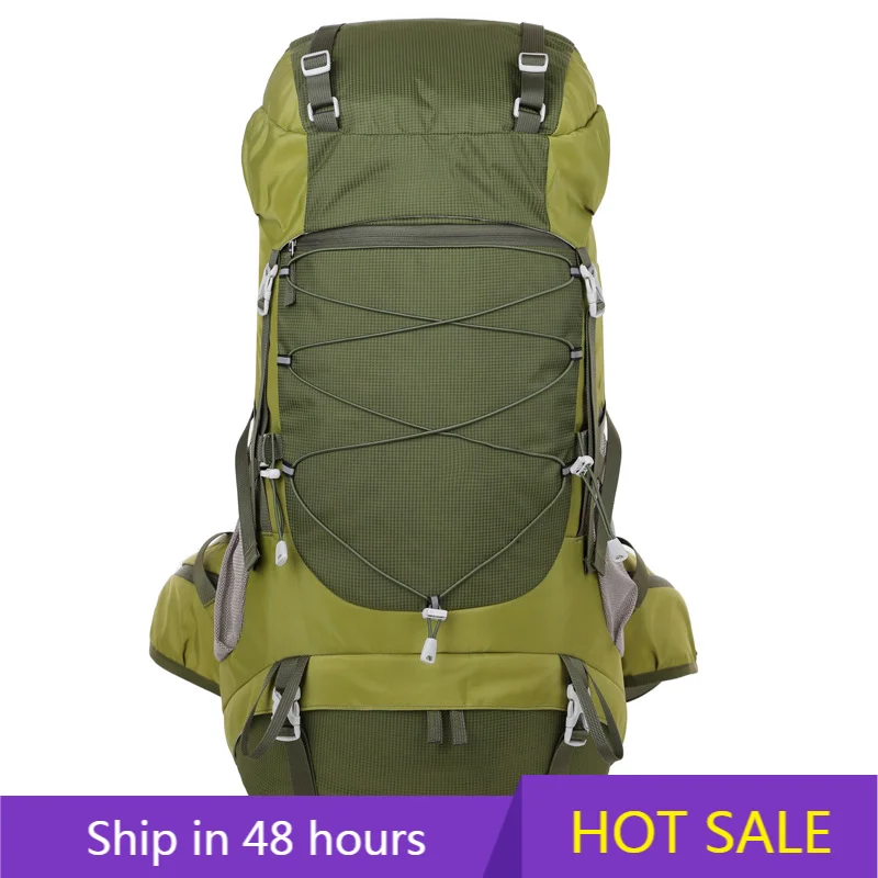 

POWER LEAP Factory New Dual Shoulder Backpack Outdoor Climbing Bag 50L Large Capacity Nylon Travel Camping Hiking Waterproof Cur