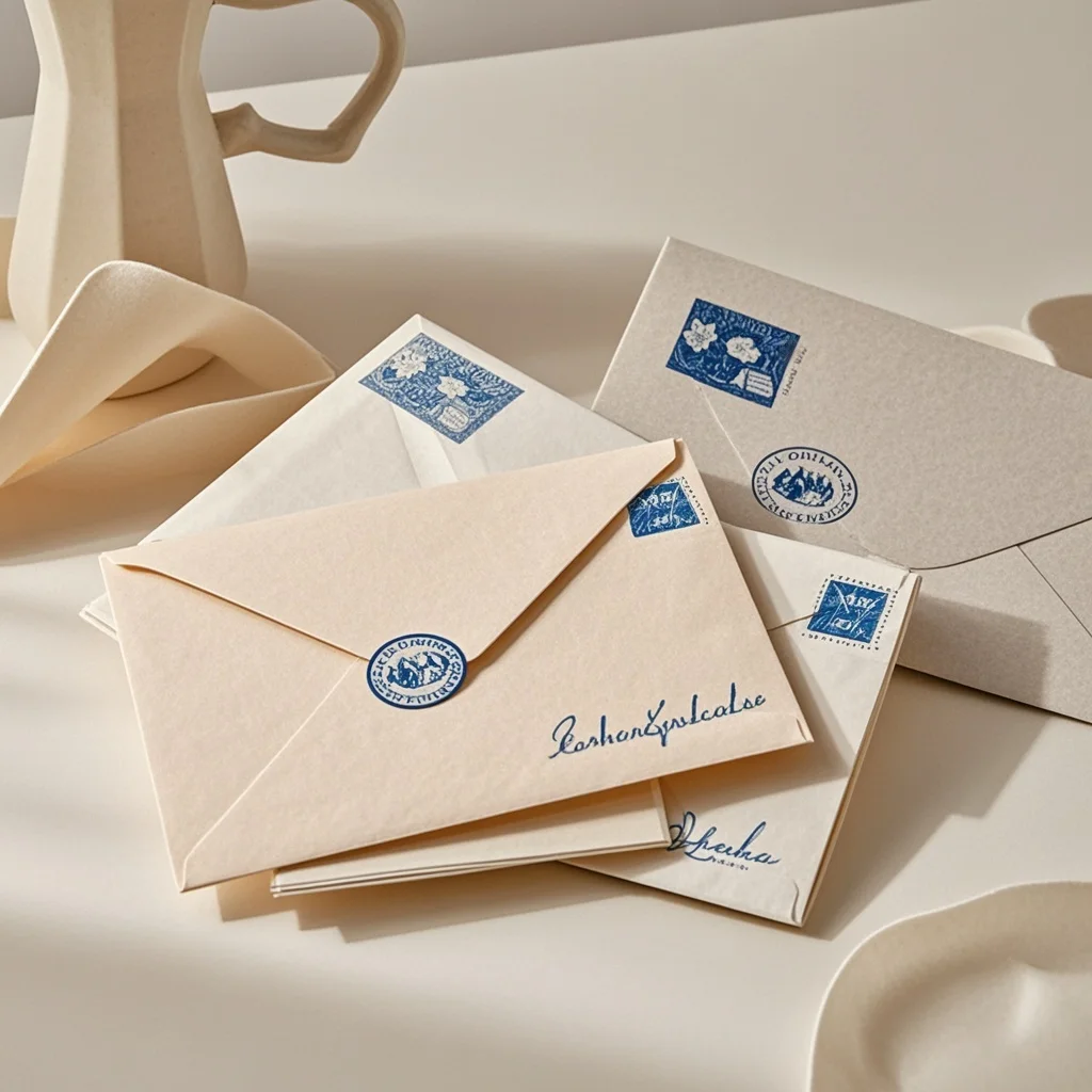 اصنع كل رسائل العد. الوقوف مع طباعة مغلف قابلة للتخصيص بالكامل بالألوان الديناميكية ورقائق معدنية.