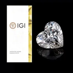 Heart shape Lab Grown Diamonds With IGI Certificate1ct 1.5ct 2ct 2.5ct 3ct 5ctCVD HPHT Diamond Wholesale