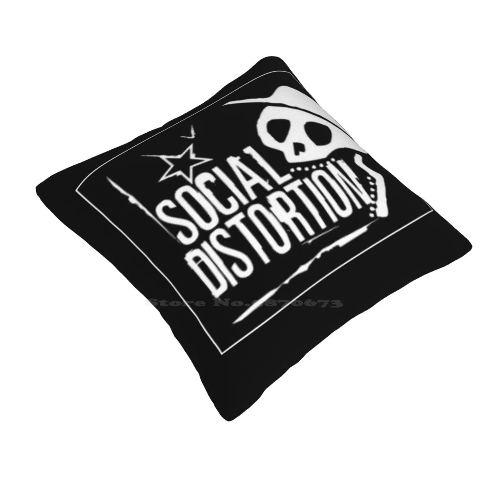 Social Distortion Funny Cute Decor Square Pillowcase Social Distortion Musicband Legends