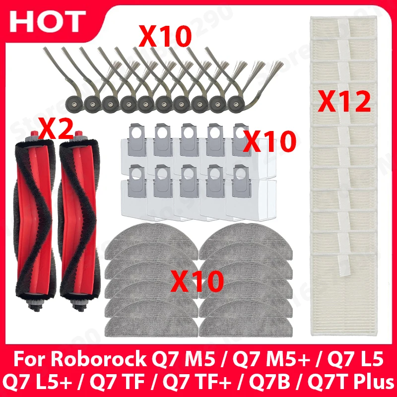 

Compatible For Roborock Q7 M5 / Q7 M5+ / Q7 L5 / Q7 L5+ / Q7 TF / Q7 TF+ / Q7B / Q7T Plus Spare Parts Accessories