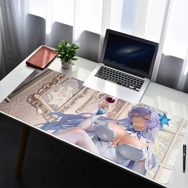 

Gaming Mouse Pad Multi Size Table Keyboard Pad Wuthering Waves Cantarella Mousepad Computer Play Mat Rubber Mausepad Desk Mat