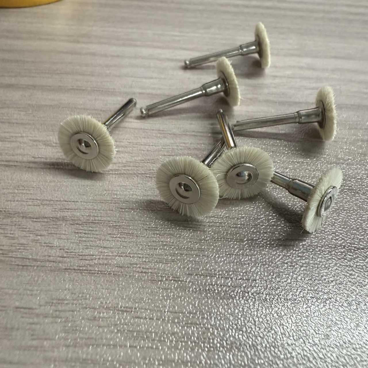 

5 шт., пластиковые щетки из нейлонового волокна, полировщик, фарфоровые шлифовальные инструменты для полировки, щетка для полировки зубов, колесо, шерстяной фетр, хлопок