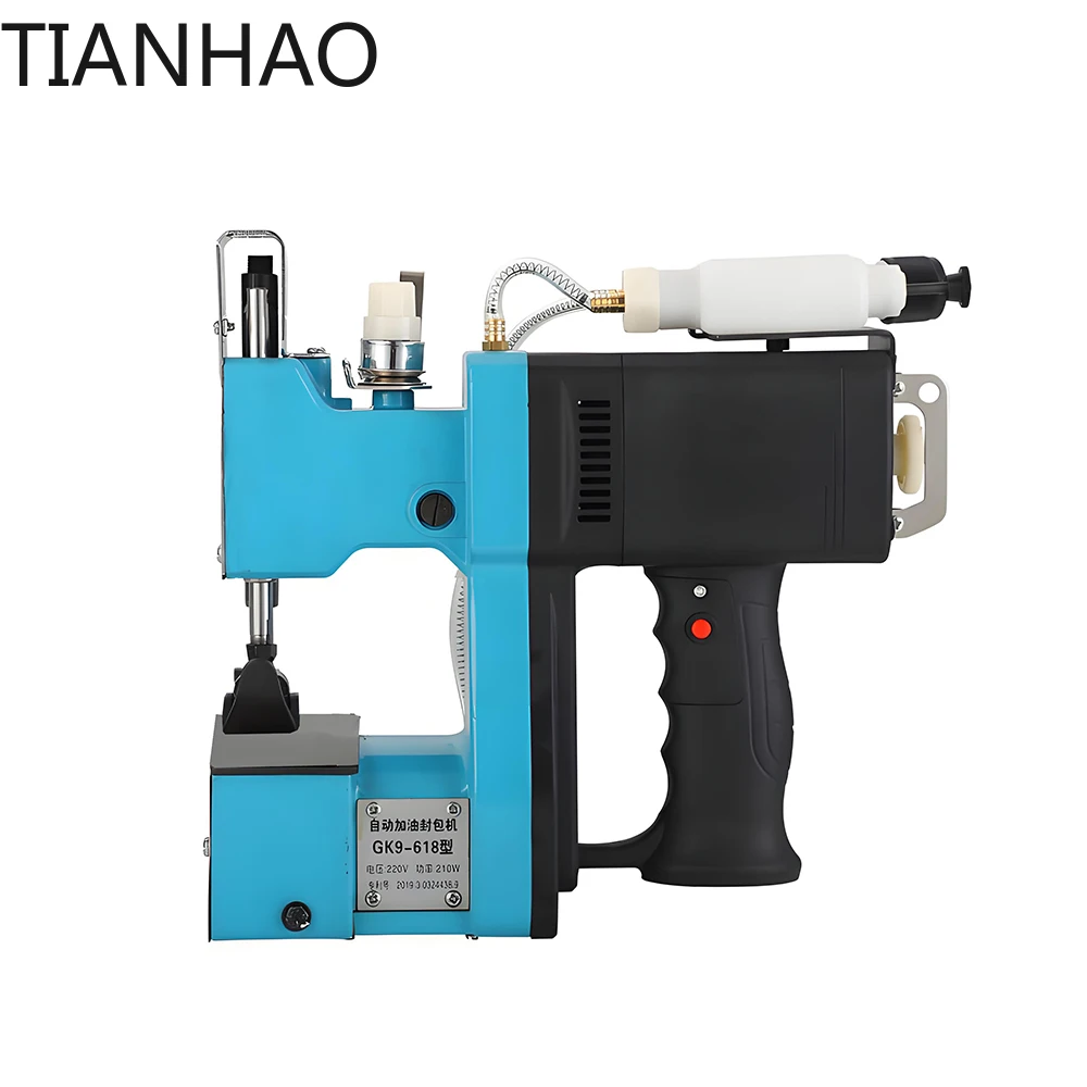 Electric Sewing Machine 210W High Power Portable Packaging Sealing and Overlocking Machine for Textile Industry Woven Bags