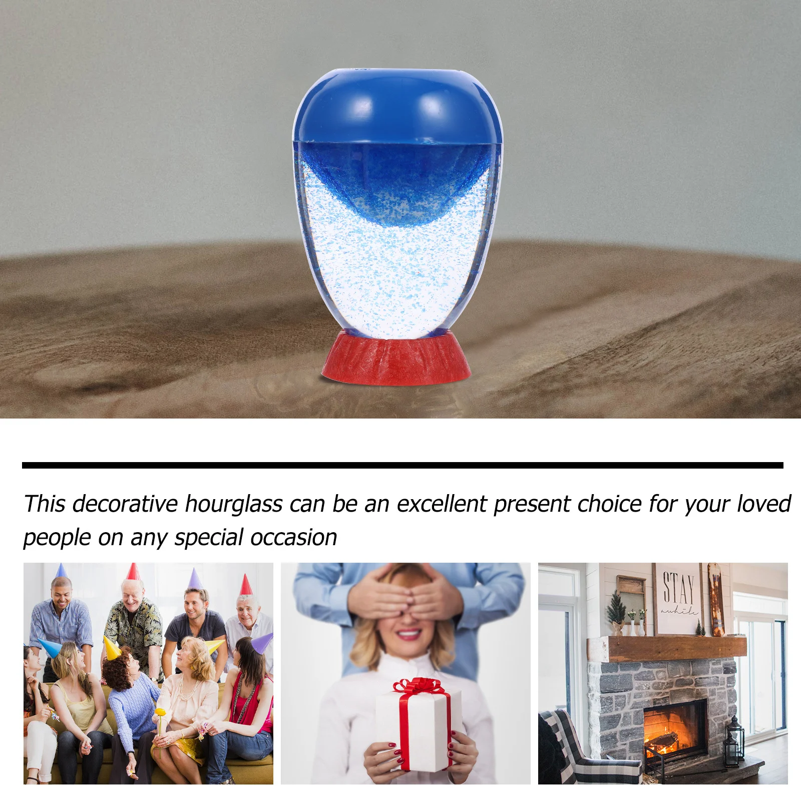 

Elegant Volcanic Eruption Hourglass Resin Sand Clock Fine Polishing Stylish Appearance Ideal Gift for Loved Ones