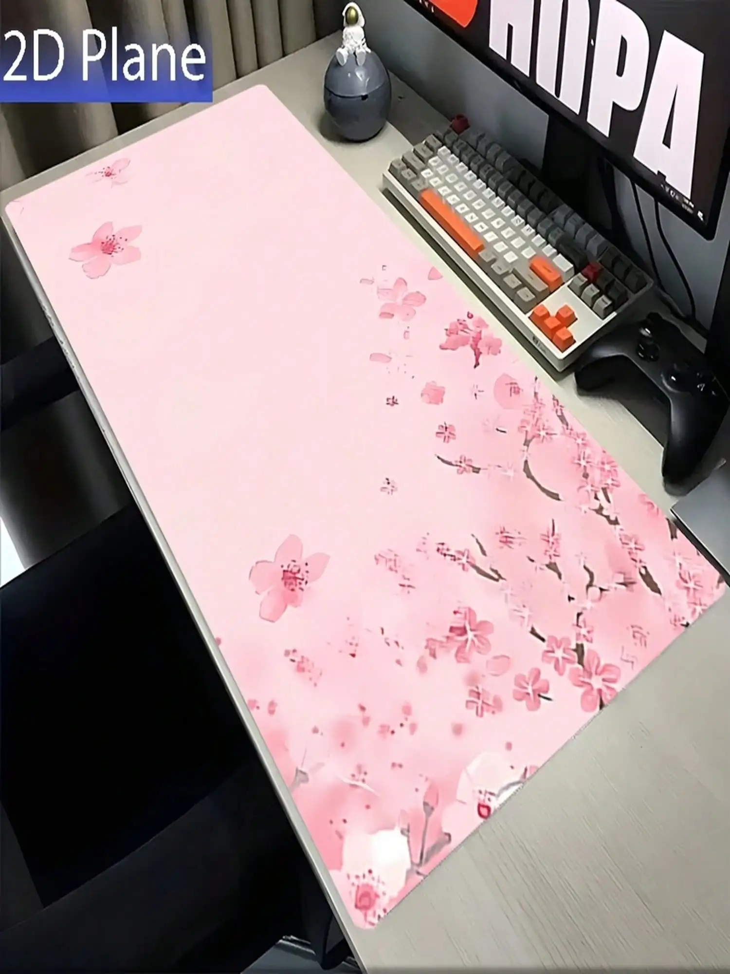 

This Elegant Cherry Blossom Mouse Pad Features A Non-Slip Rubber Base, An Extra-Large Desktop Mat With Stitched Edges, And A Pink Floral Design. Ideal For Office And Gaming Use, It's A Perfect Spring Decoration Or Gift. It's A Desk Accessory