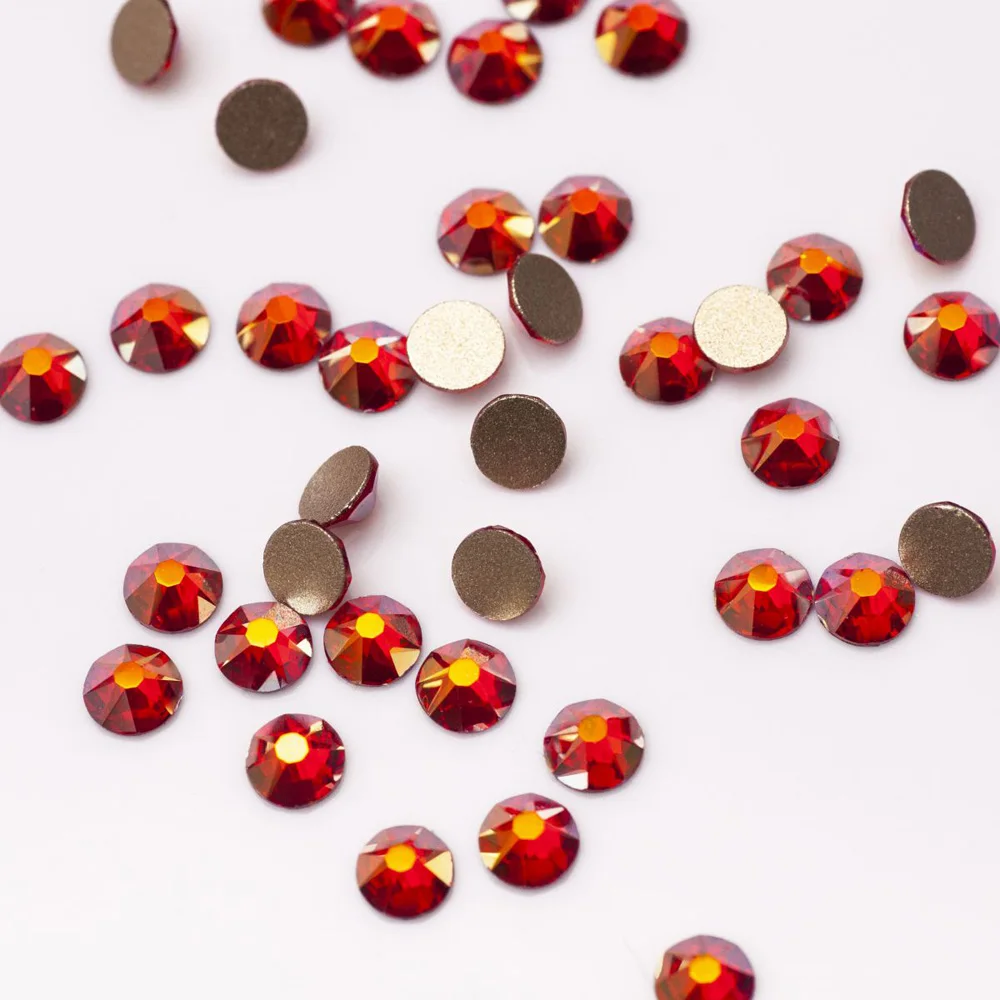 Pubrilex 2088NOHF 8 Große 8 Kleine Effekt AB Farbe Strass Kristallnägel Flache Rückseite Strasssteine für Nagelkunst und Kleidungsdekorationen – Detail 6