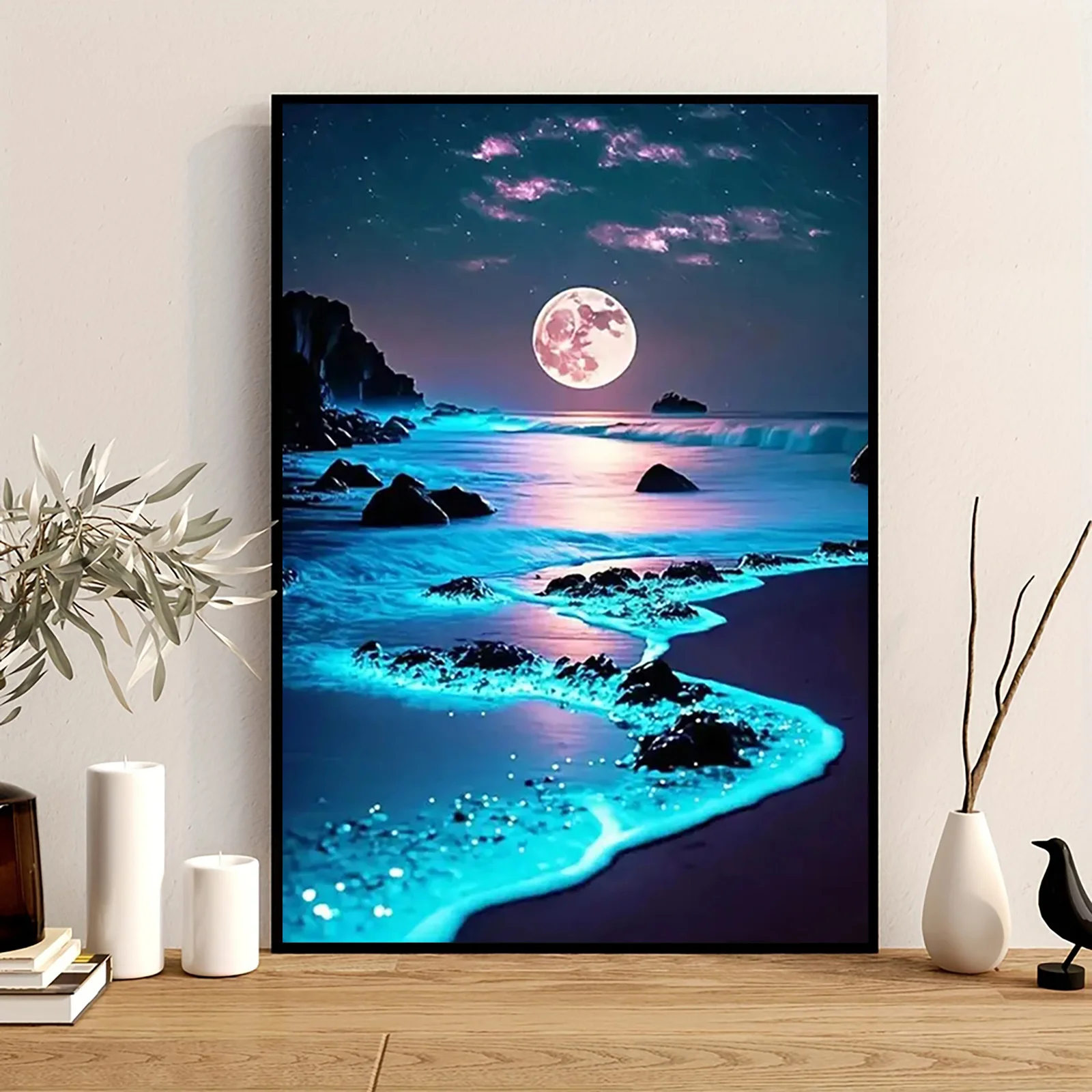 

500/1000/1200/2000PCS Puzzles for Adults Beautiful Night Light Sea View,Jigsaw Puzzles Brain Games Gifts Home Decor