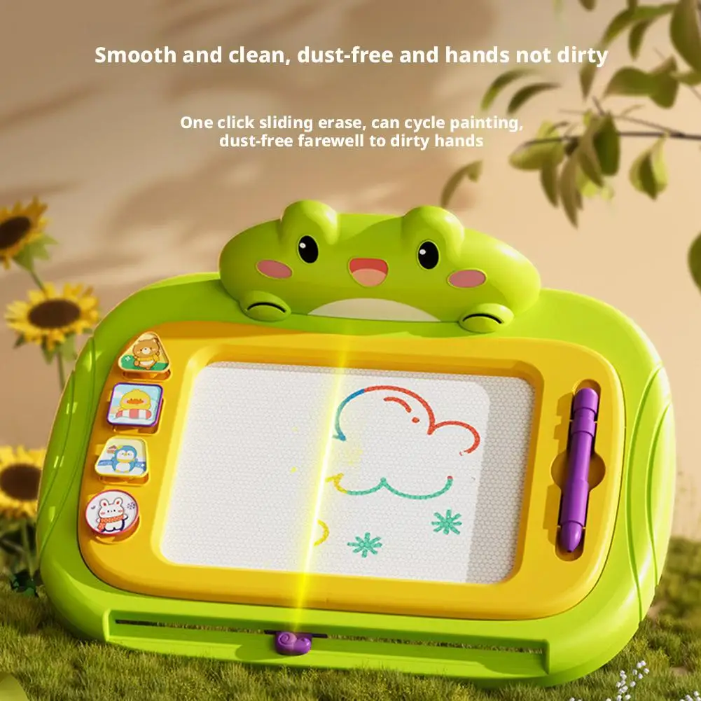Crianças dos desenhos animados prancheta magnética mesa de desenho do bebê escrita cor graffiti placa puzzle arte educacional montessori brinquedos