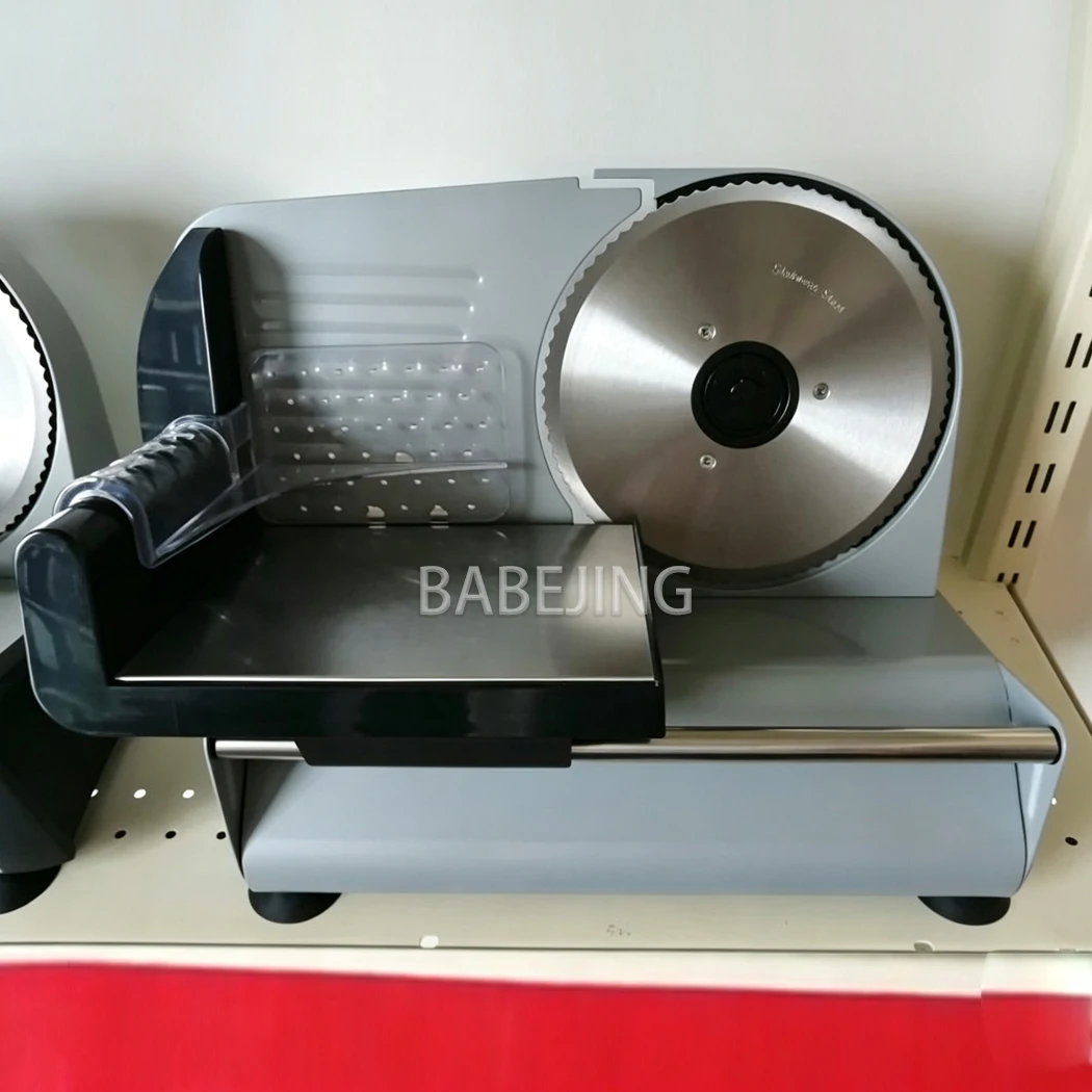 Commercial Bread Slicer - เครื่องหั่นเนื้อไฟฟ้าแบบตั้งโต๊ะสำหรับใช้งานเชิงพาณิชย์ ขายดี พร้อมปรับความหนาได้ เหมาะสำหรับหั่นแฮม เนื้อแกะ โรลเนื้อ