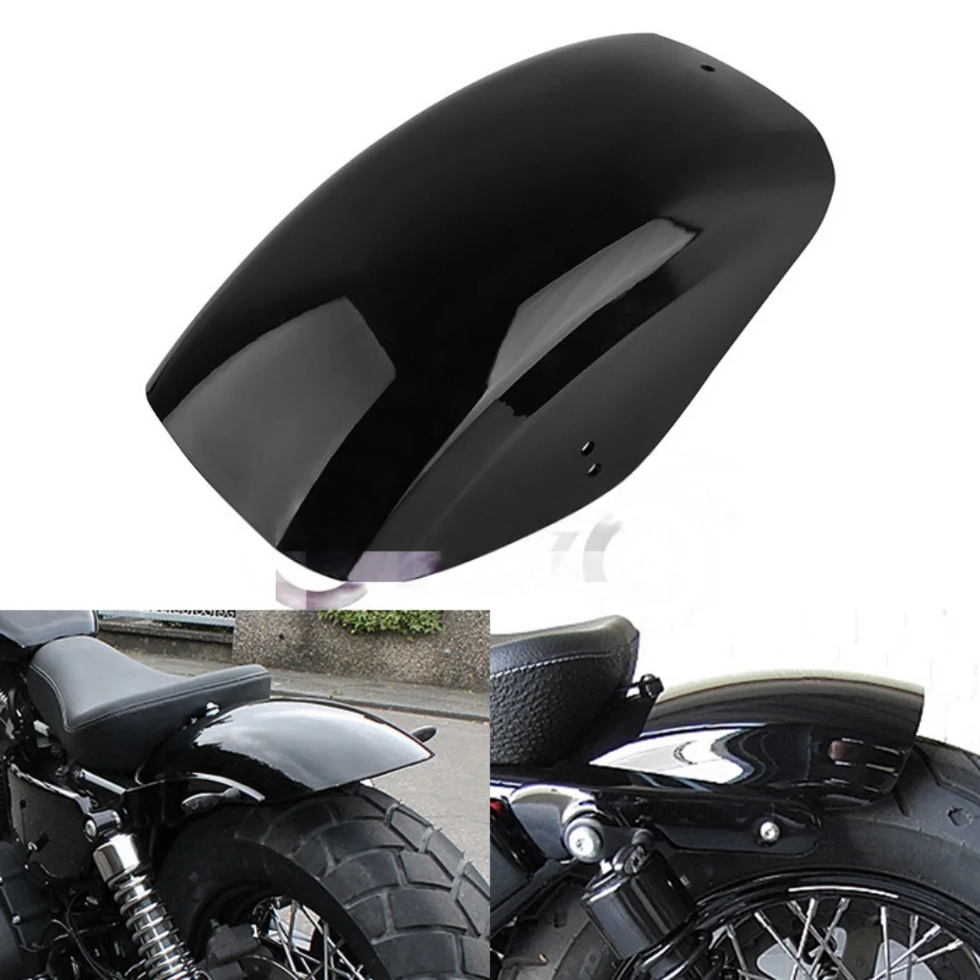 

Metal Motorcycle Rear Fender Short Protection Mudguard Cover Black/ Unpainted For Harley Sportster XL883 1200 72 48