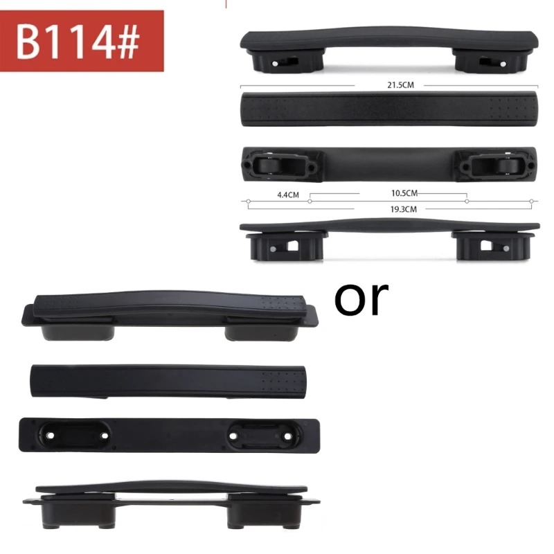 1PC Suitcase Luggage Plastic Spare Strap Flexible Handle Grip Replacement for Travel Replacement Black Luggage Bag Accessories