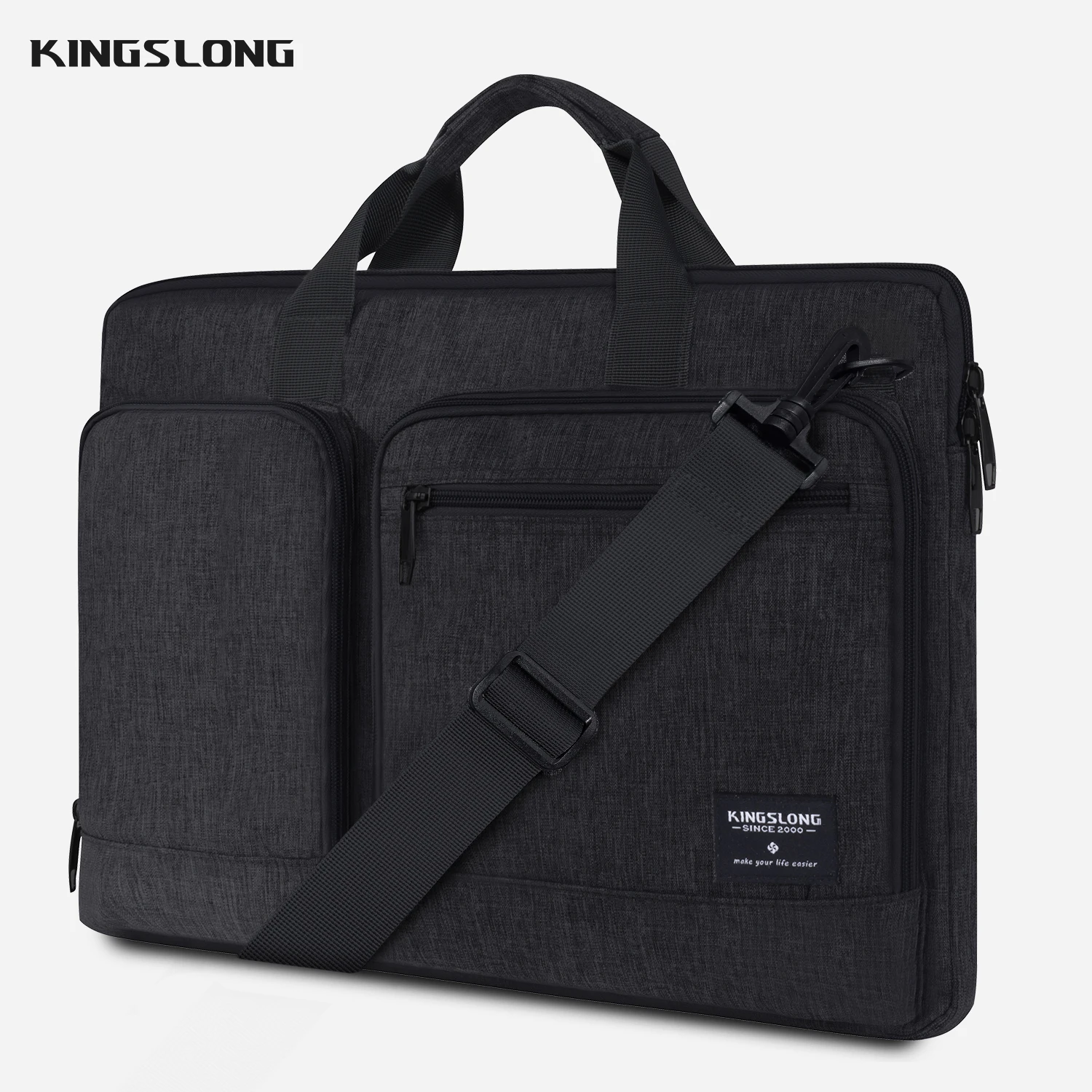 

KINGSLONG Business Laptop Bag 16.5 Inch Computer Handbag Unisex for Apple MacBook Air ASUS Case Cover Notebook