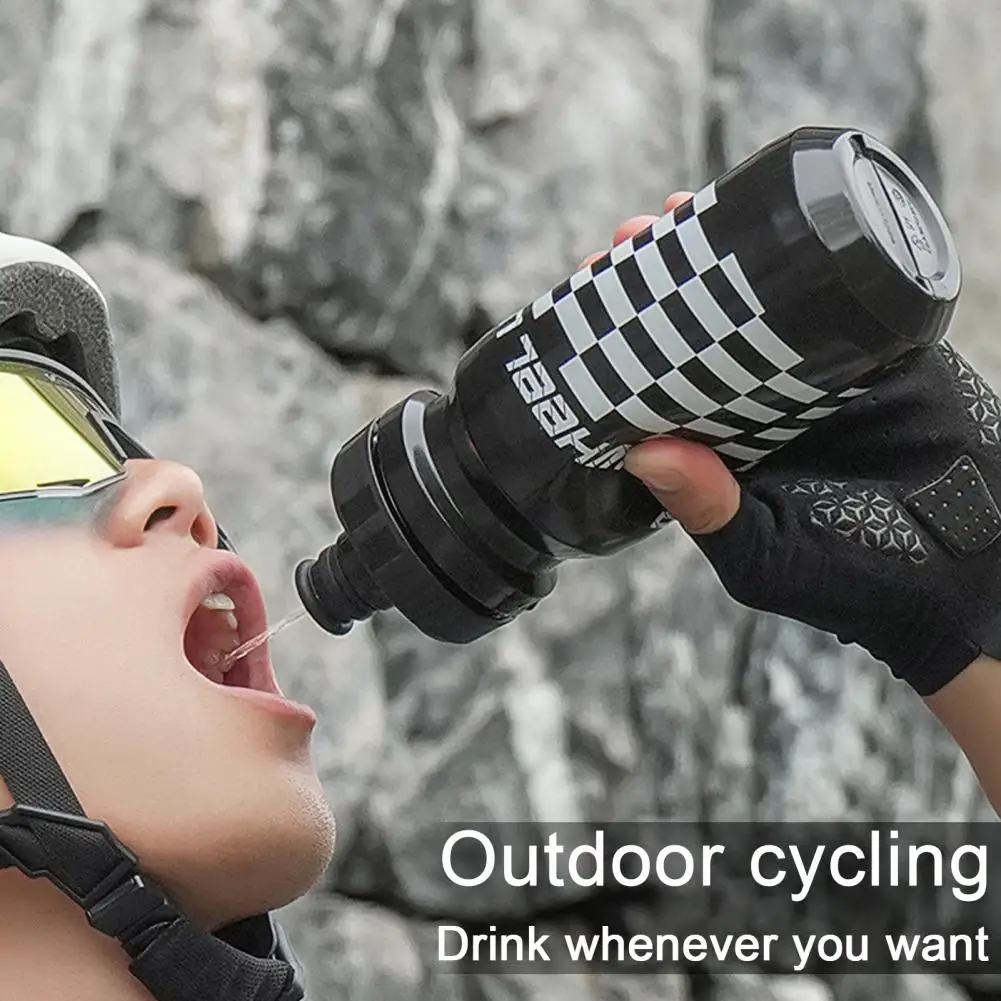 620ML Bicycle Water Bottle Squeezable Silicone with Dust Cover Reusable Portable Water Cup Camping Hiking Sports Bicycle Kettle