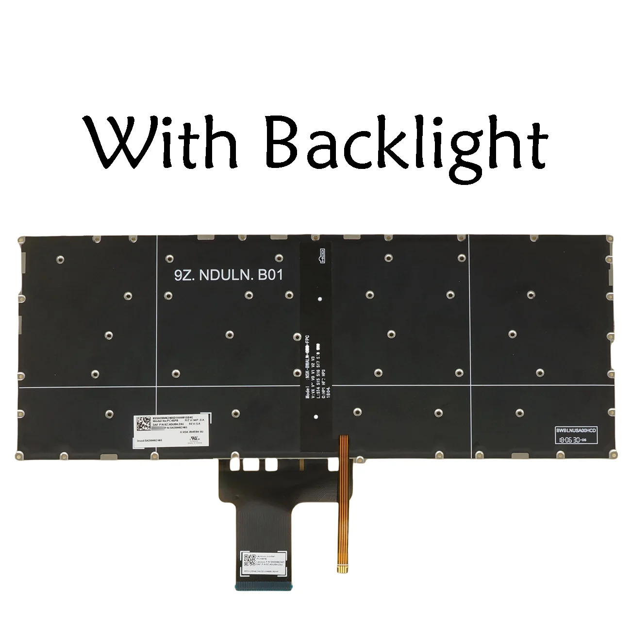 US English Keyboard For Lenovo PC4SPB NSK-BWEBN Ideapad 320s-13ikb (81AK), 720s-14ikb (80XC 81BD) V720-14 V720-14ikb Backlit /No