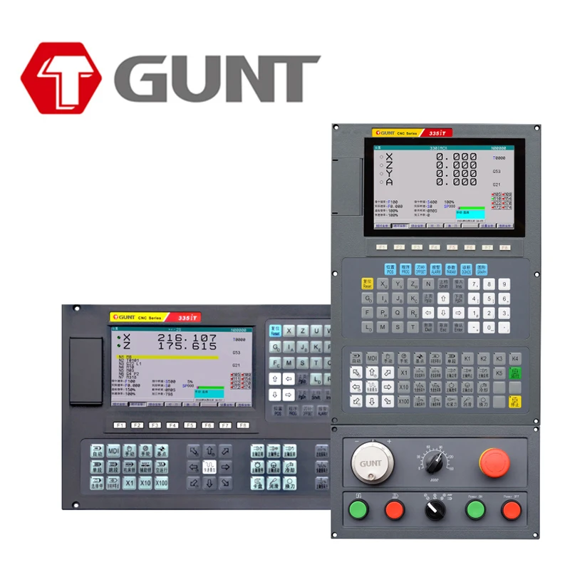 GUNT-335iTa lathe numerical control system, 2/4 axis, lathe, inclined bed lathe, instrument lathe controller，simple operation