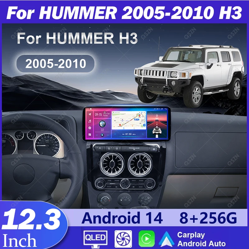 

Android 14 Carplay For HUMMER 2005-2010 H3 Multimedia Car Radio Head Unit Screen 12.3 inch Video Player Stereo GPS Navigation