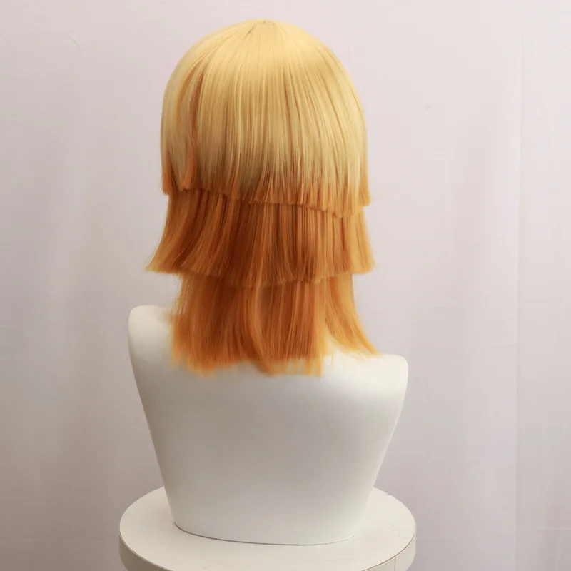 Peruka Cosplay Shinobu Kojiro Gradientowa Warstwowa z Wysokotemperaturowego Jedwabiu Różowego do Cosplayu