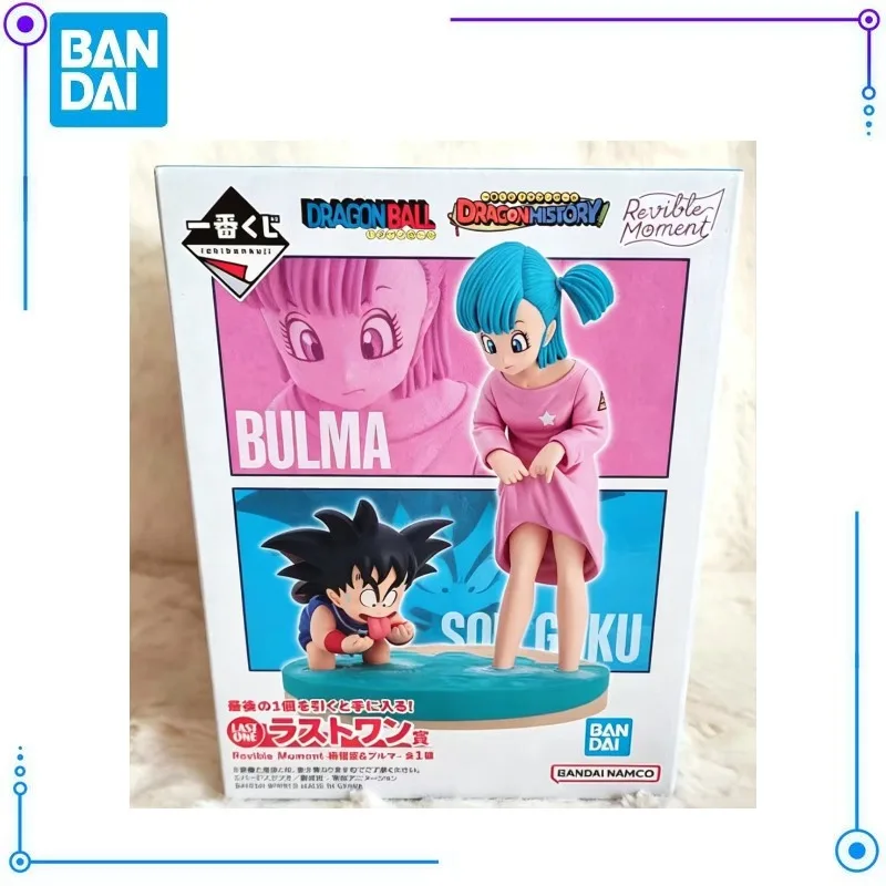 

В наличии: Коллекционные фигурки Bandai Ichiban Dragon Ball - Бульма и Сон Гоку. Изысканные модели персонажей аниме для декора рабочего стола.